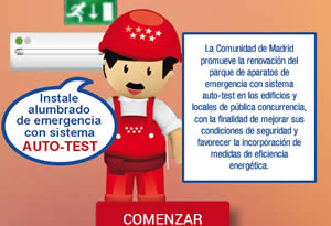 Plan Auto-Test de Alumbrado de Emergencia de la Comunidad de Madrid