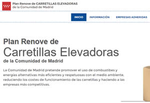 Plan Renove de Carretillas Elevadoras de la Comunidad de Madrid