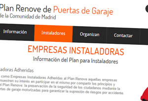 Plan Renove de Puertas de Garaje de la Comunidad de Madrid